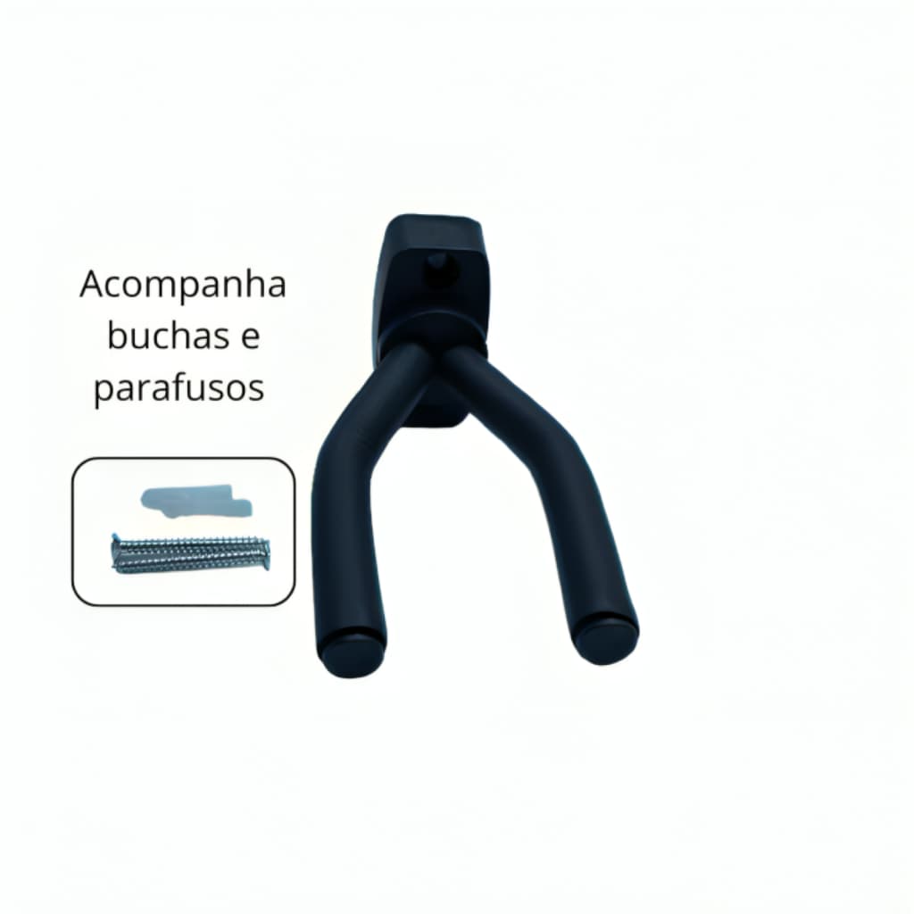 Suporte de Parede Violão Cavaquinho Ukulele Guitarra Violino fácil instalação incluso buchas e parafusos