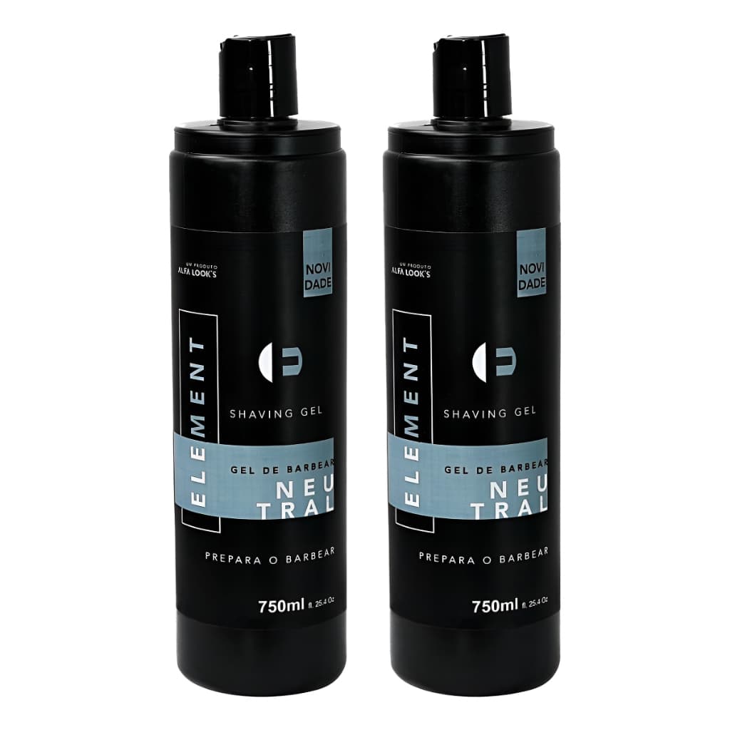 Kit 2x Shaving Gel De Barbear Neutral Shave 750ml Element