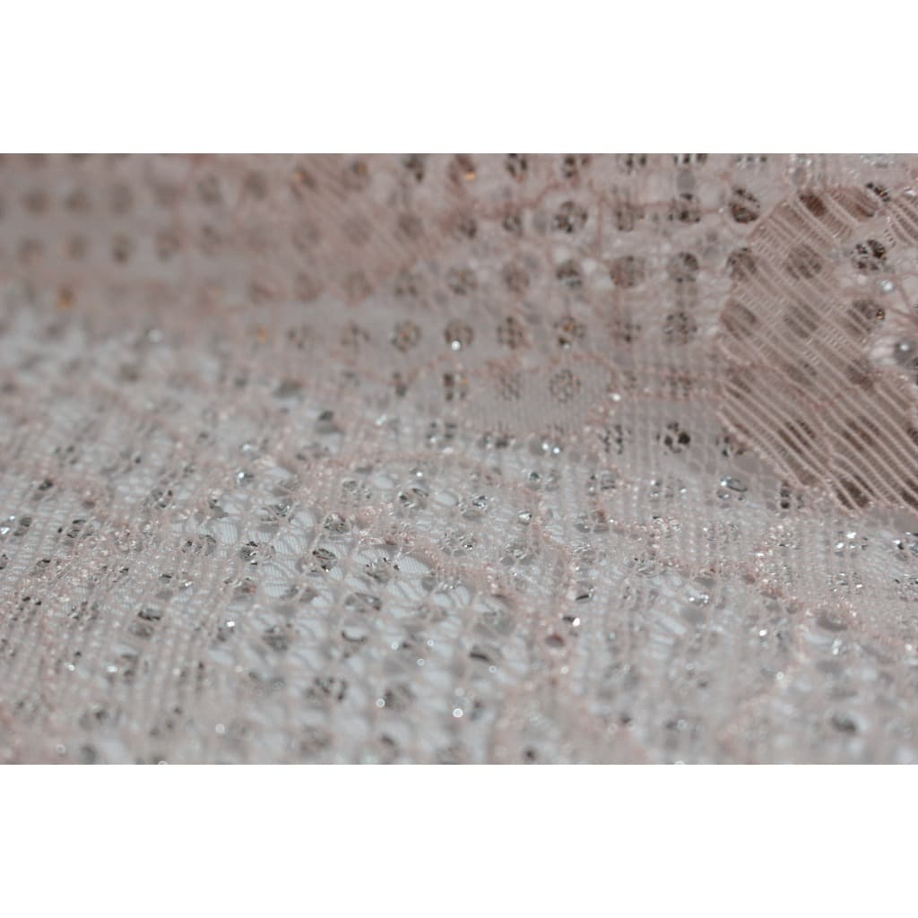 Tecido Renda Dots Marc - 100% Poliamida - Ideal p/Moda Festa Romântico Elegante Brilho Delicado Rosa Azul Verde Lilás
