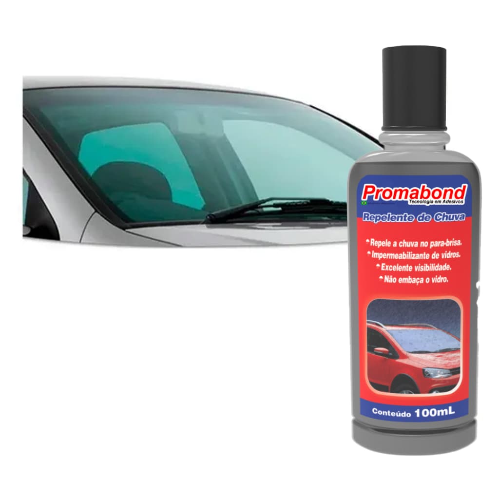 Repelente De Água Chuva Vidros Viseira Multiuso 100ml