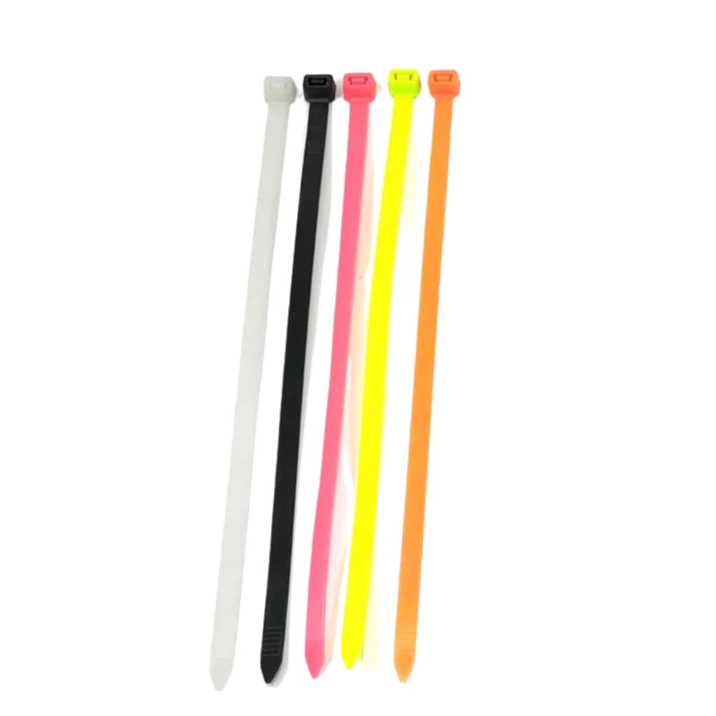 LACRE PRESILHA CINTA PLASTICA ABRAÇADEIRA DE NYLON COLORIDO 60 UNIDADES CORES 7,6X250