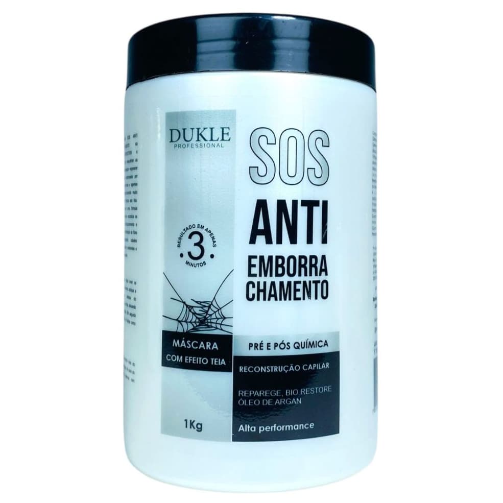 Antiemborrachamento Máscara de Reconstrução SOS Para Pré e Pós Química 1Kg Dukle Professional