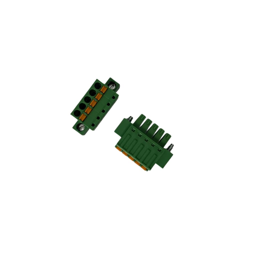KIT 10 unidades Conector Wj15edgkdm 3.81-05p Verde 5 Vias Femea Pcb