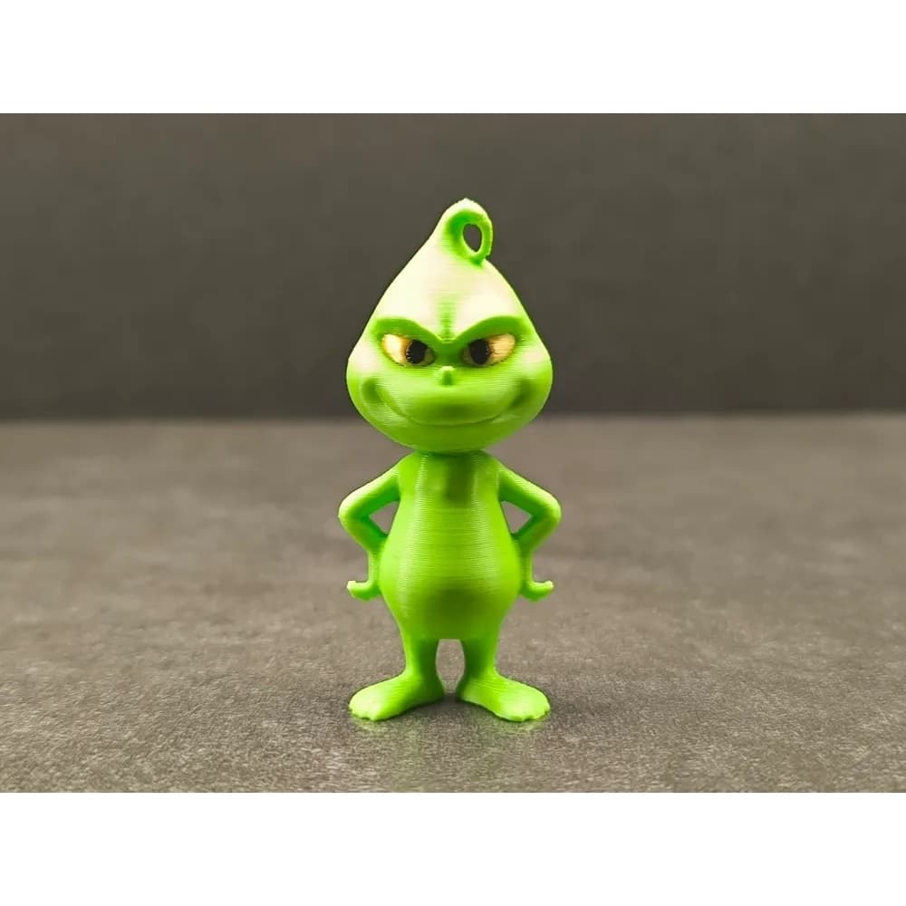 Enfeite Grinch Natalino 3D Criativo Decorativo Verde Divertido Para Árvore Presentear Colecionar Festas Pequeno