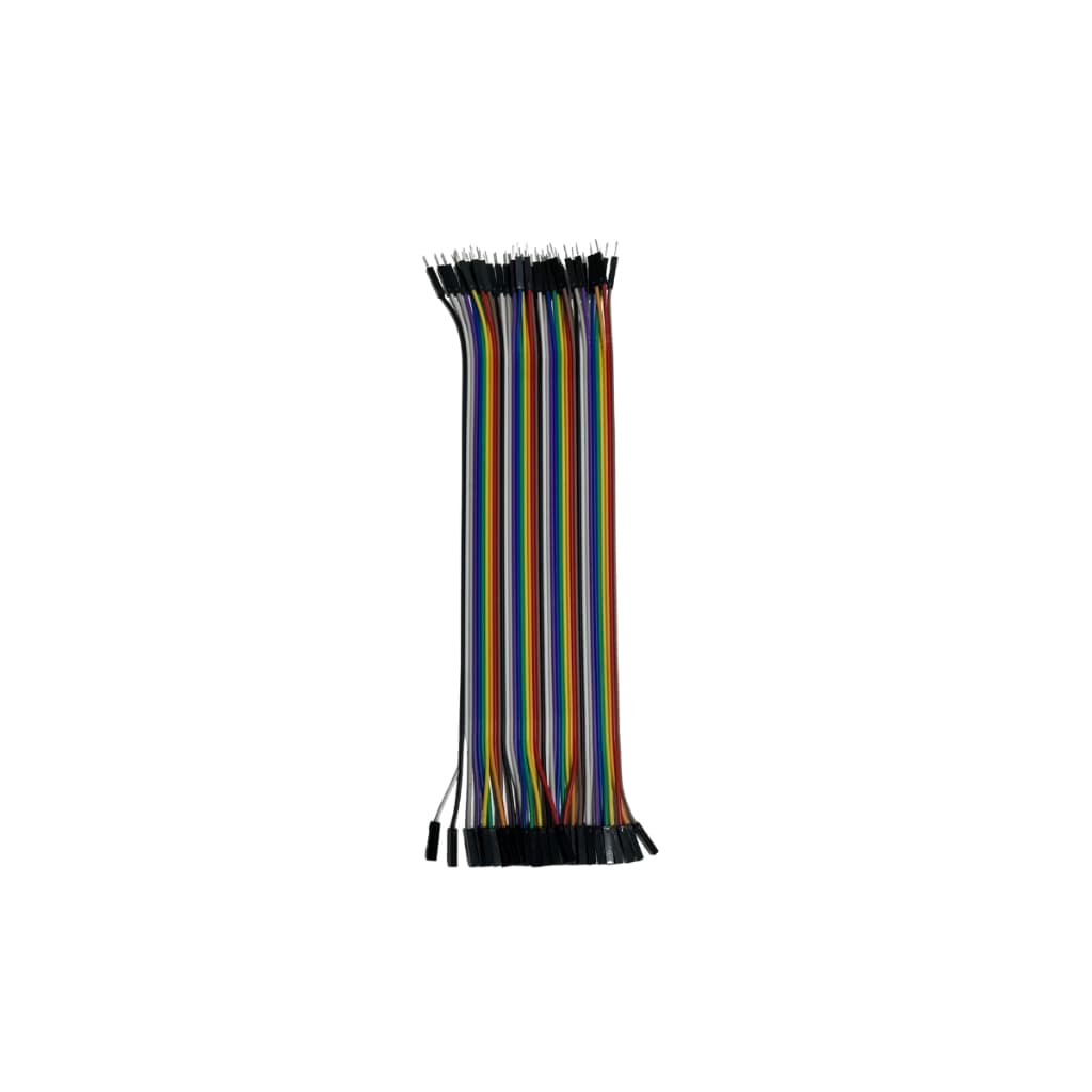 Cabo Jumper Macho+femea 40 Fios 20cm P/arduino E Protoboard - Colorido