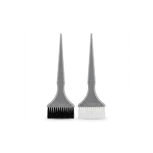 Pincel De Mechas Nuance Profissional Cabeleireiros cerdas Na cor preto e branco - Tamanho G