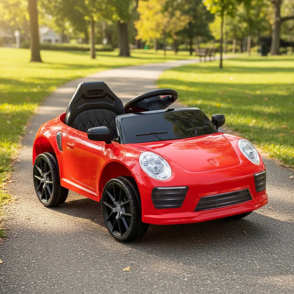 Carro Elétrico Infantil Compact Zippy Toys com Luz e Som - Vermelho - Mes do Consumidor