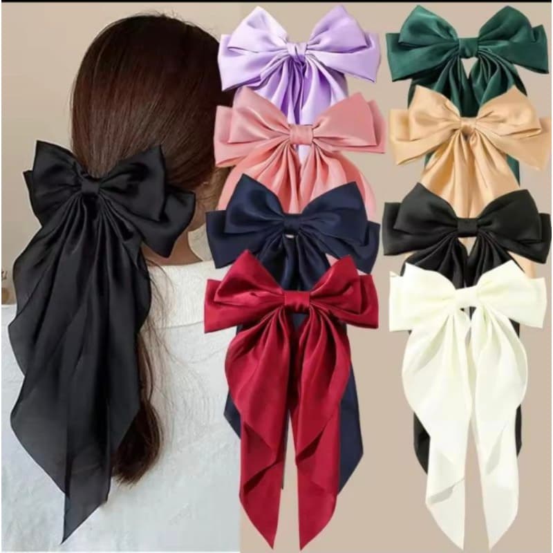Laço grande de cabelo moda blogueira - Laço moda Virgínia - Laço mulher menina elegante grande