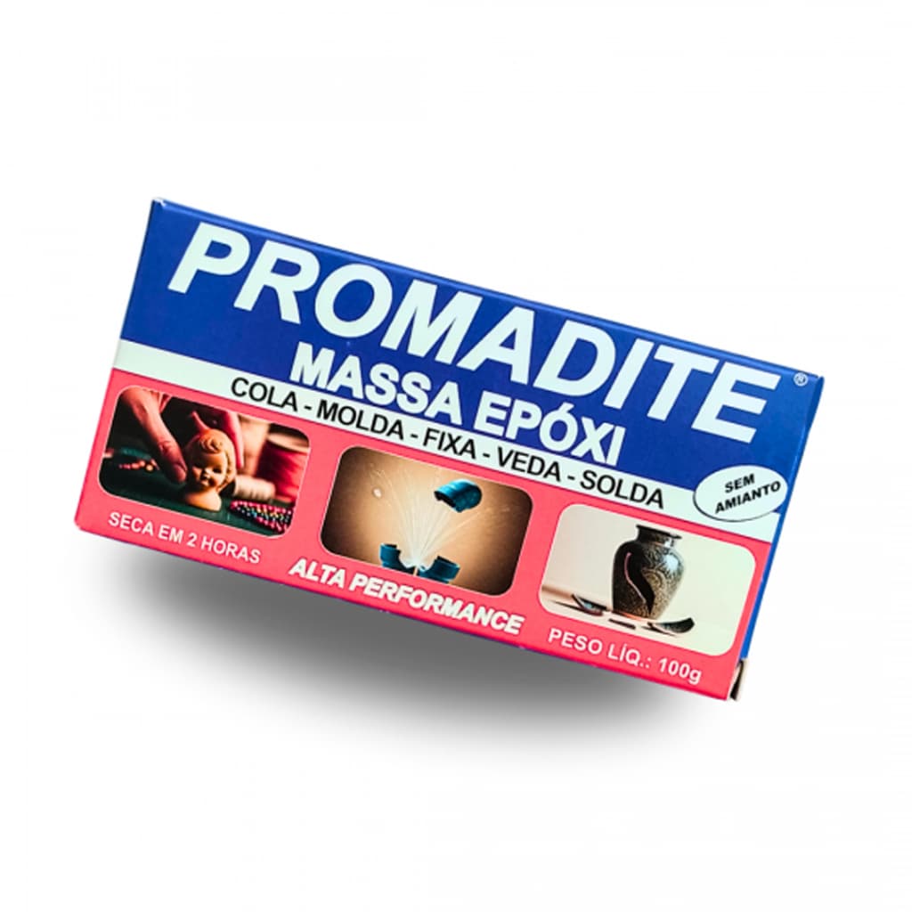 Adesivo Massa Epóxi Promadite Alta Performance 100g