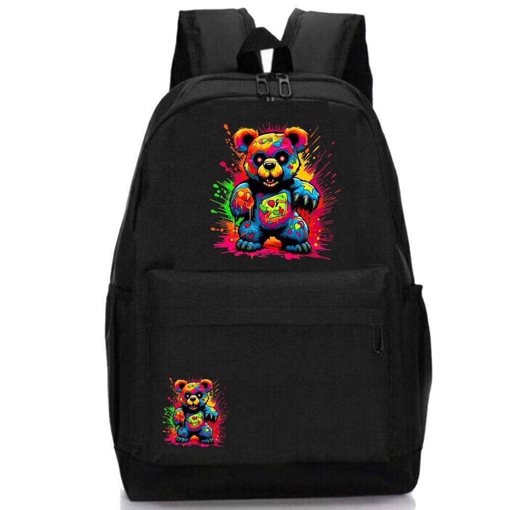 Volta às aulas com Mochila Urso em Nylon 600. Leve e Resistente. Entrega imediata.