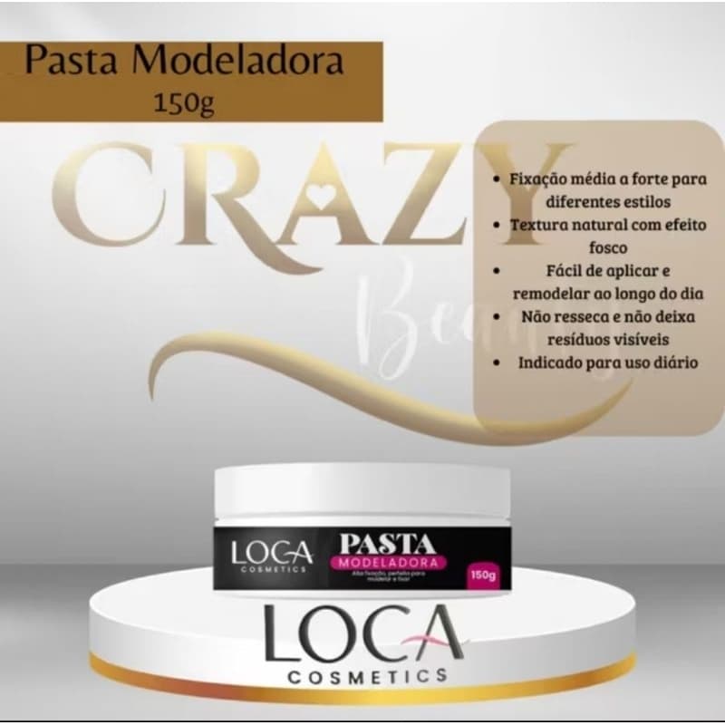 Pasta Modeladora -Loca Cosméticos- Baby Hair & Tranças-150gramas