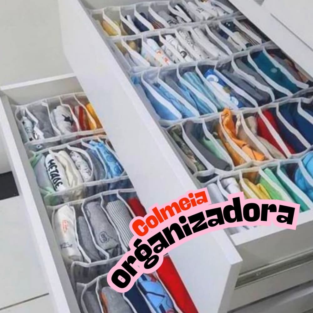 Colmeia Organizadora 10 divisórias PP - P - M - G - GG- EG - PROMOÇÃO - Organizador de Guarda Roupas
