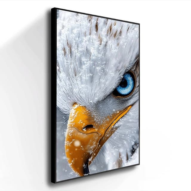 Quadro decorativo Aguia Harpia Nobreza, Majestade e Liberdade decoração para quarto sala
