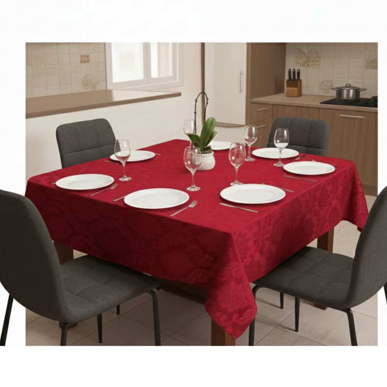 TOALHA DE MESA JACQUARD - 4, 6 e 8 CADEIRAS!