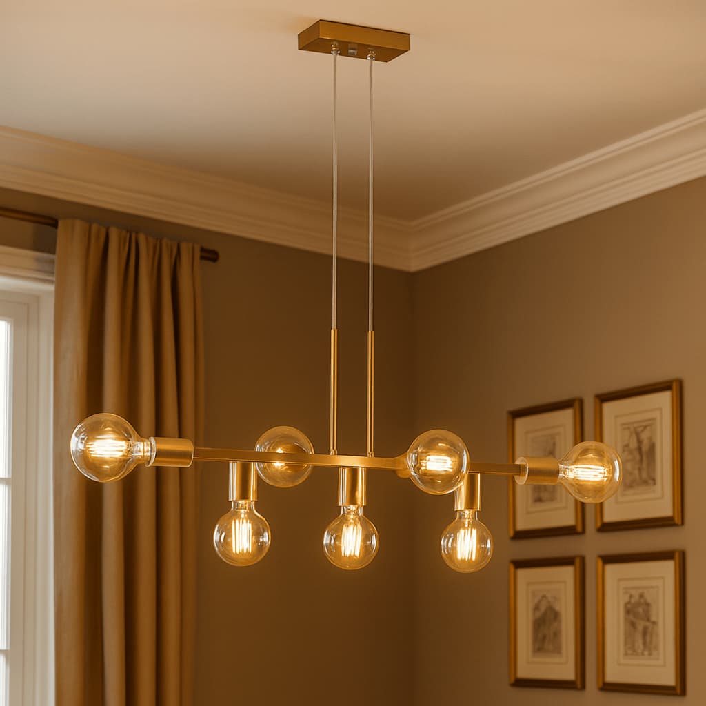Luminária de teto Pendente Jabuticaba 7 Lâmpadas 68cm (Estilo Jabuticaba)