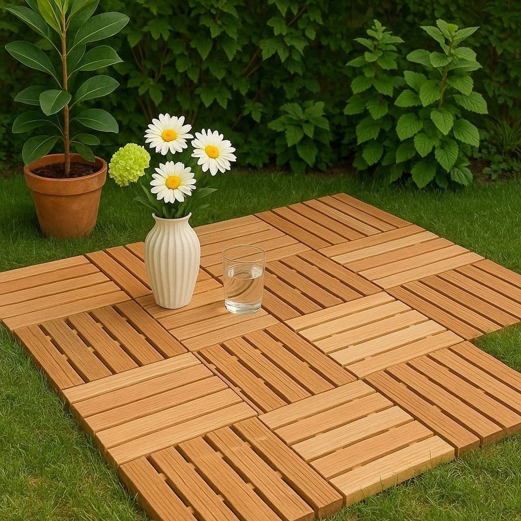Deck Modular Plástico Listrado Ideal para Varandas Churrasqueiras e Piscinas Jardim Canil 30x30cm Otima Qualidade