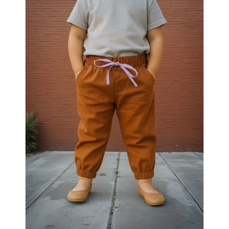 Calça Jogger Infantil Menina, tamanhos 1 ao 3.