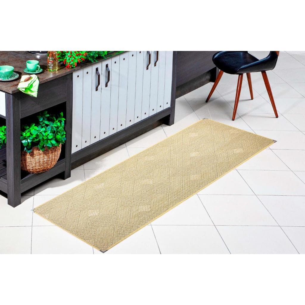 Tapete Passadeira Sisal 1,65m x 0,66m com ponteira 100% antiderrapante