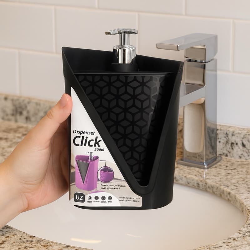 Porta Detergente Capacidade 500ml Suporte Bucha Dispenser Para Detergente