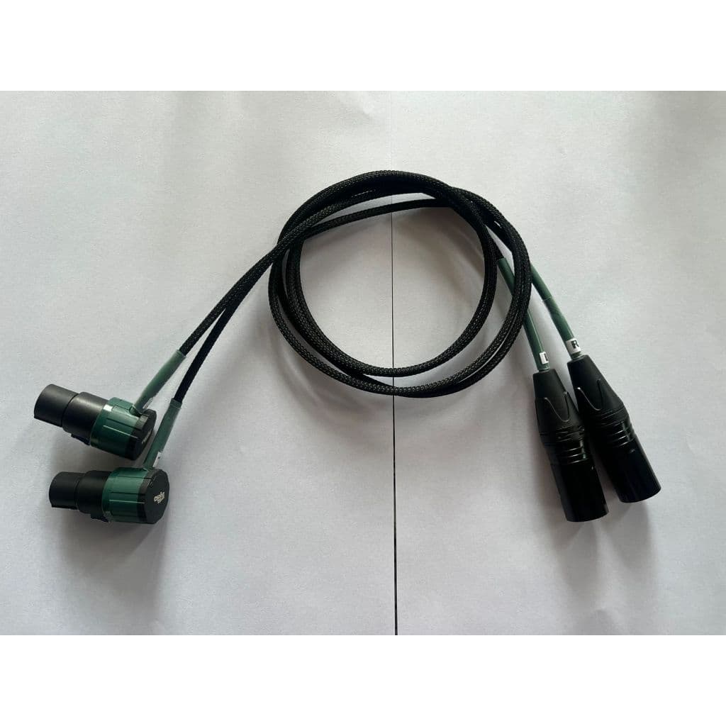 Kit 2 Cabos P10 MXT TRS 90° x P10 MXT TRS 90° 1M com Malha Náutica
