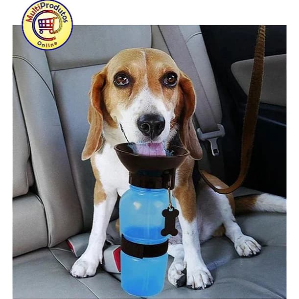 Bebedouro Portátil Garrafa de Agua para Cachorro e Gato Passeio Pet Premium 500ml