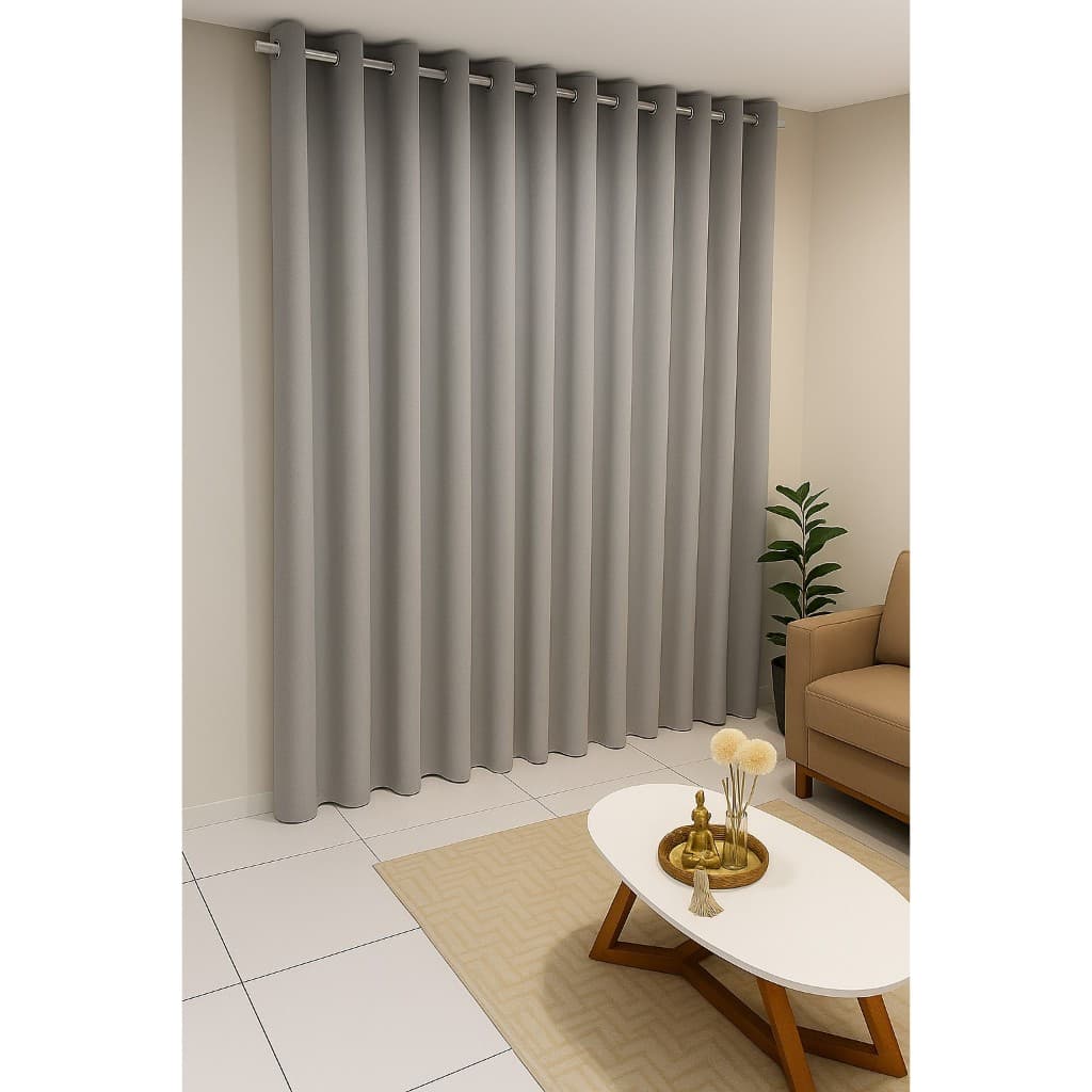 Cortina Letícia 3,00 x 1,70 | Cortina Decorativa, Beleza e Versatilidade para Sala, Quarto e Escritório