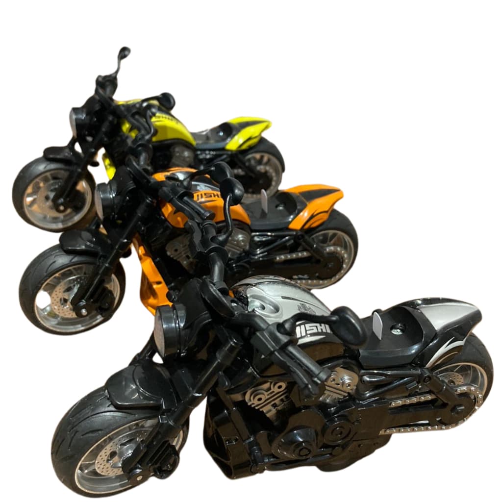 Miniatura Moto Harley Escala 1:12 Colecionadores Fricção, Luz e Som