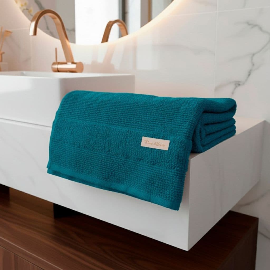 Kit 3 Toalhas De Banho Treviso 75x150m 100% Algodão Premium Conforto E Maciez