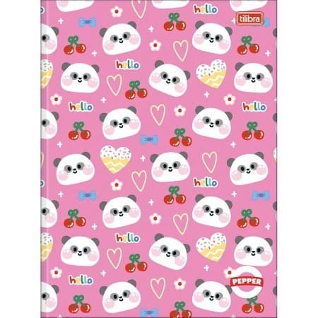 Caderno Brochura Capa Dura Universitário Pepper Masculino 80 Folhas