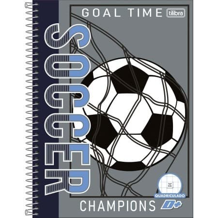Caderno Quadriculado 7x7 mm Espiral Capa Dura Universitário D+ 96 Folhas