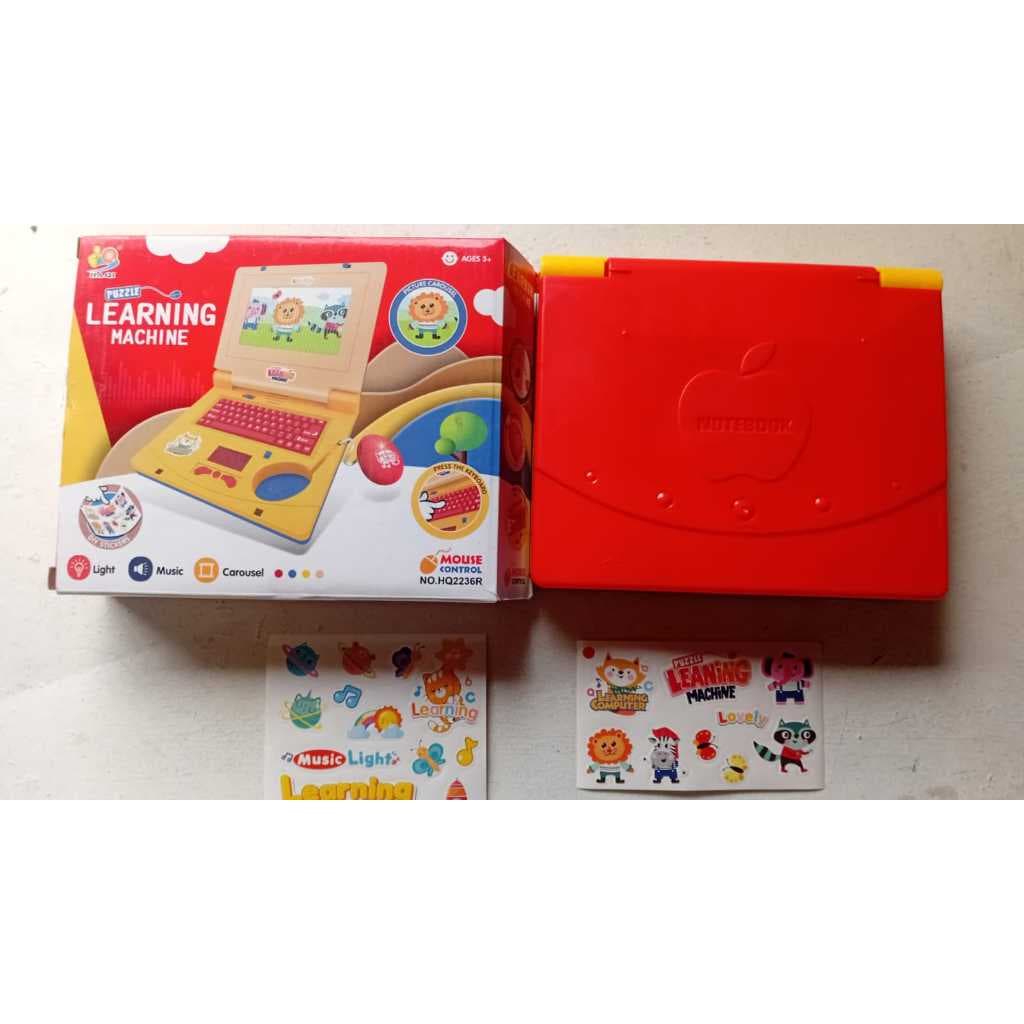 Notebook Infantil Laptop Com Luzes Musical Brinquedo e Mouse
