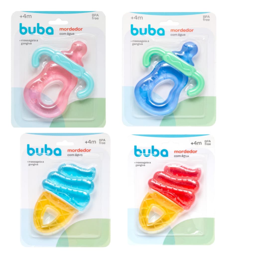 Mordedor Buba Agua Dentição Massageador Gengiva Gelado