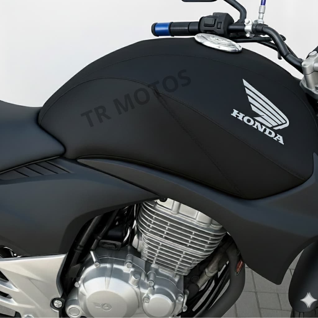 Capa Tanque Moto Cb 300 2009/10/11/12/13/14/15 Preta Preto