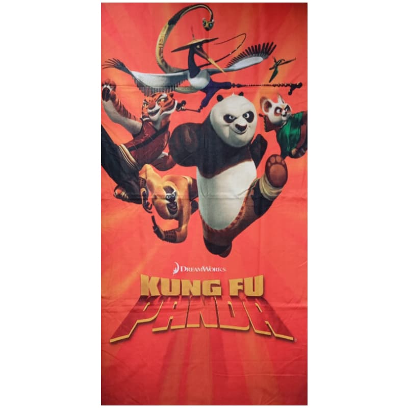 Toalha De Banho Praia Piscina Personagens Desenho Filme Infantil Kung Fu Panda