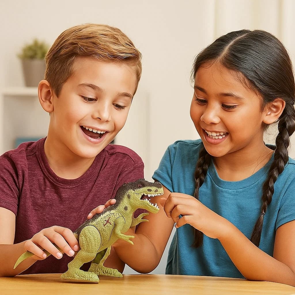 Dinossauro Brinquedo Rugido Selvagem Tiranossauro Realista Luz Som Dino Interativo Criança Jurassic