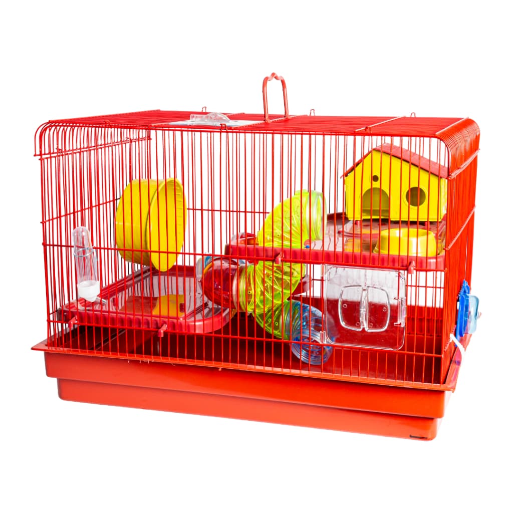 Gaiola Para Hamster Casinha Roedores Grande 2 Andares Mansão