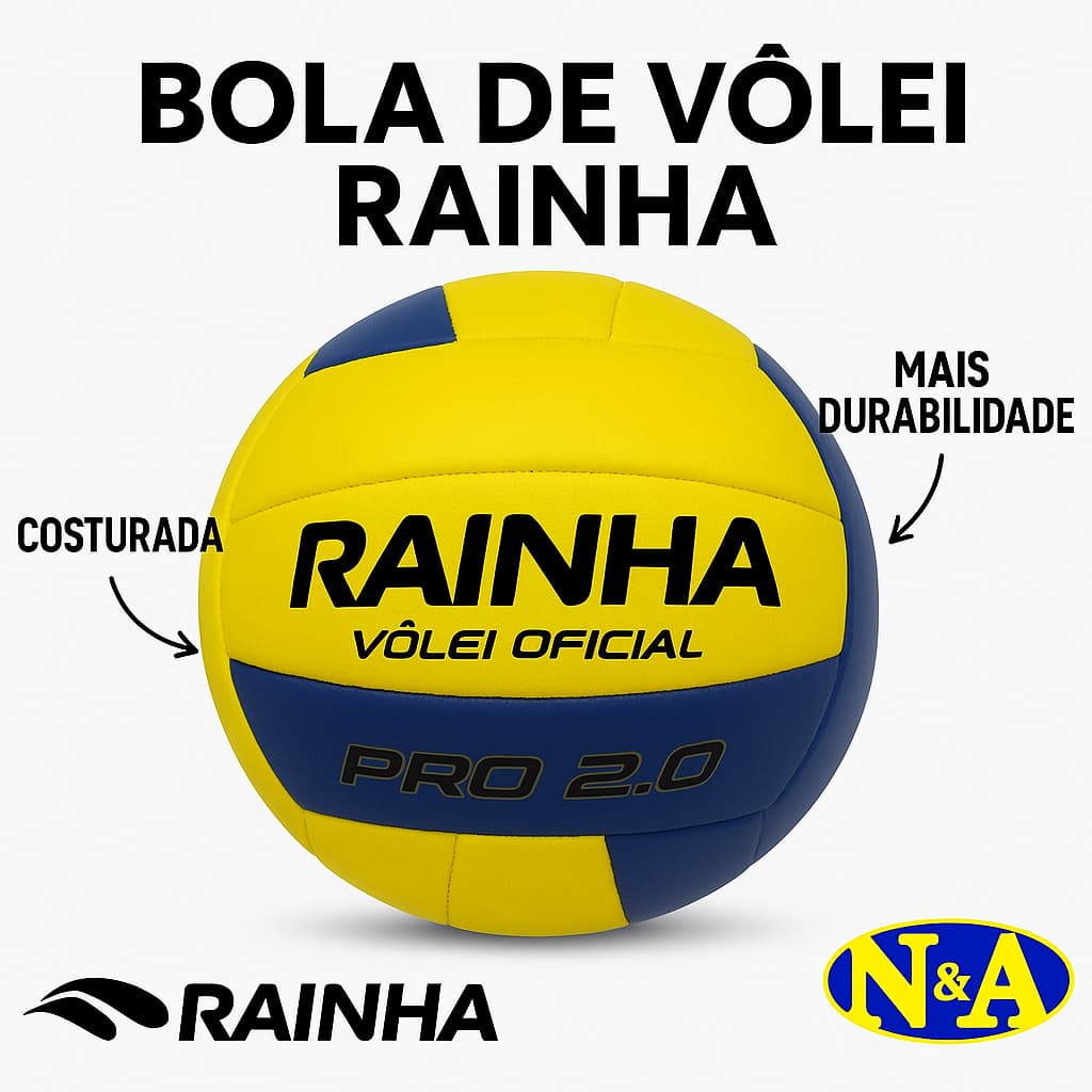 Bola de Vôlei Rainha Pro 2.0 Quadra Praia Oficial Original