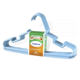 Kit até 50 Cabides Infantil para Bebê – Ideal para Enxoval - CABIDE DE ACRILICO