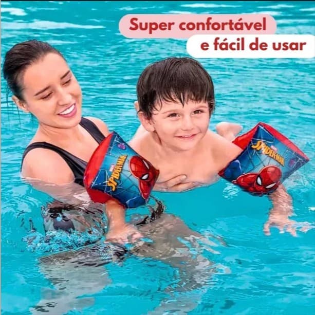 Boia Braço Inflável Infantil Personagens Disney Mickey Minnie Frozen Princesas Marvel Homem Aranha