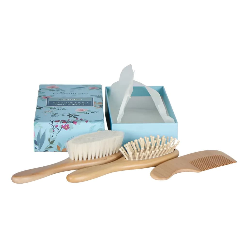 Kit Pente E Escova Para Bebê 3 Peças Para Kit Higiene