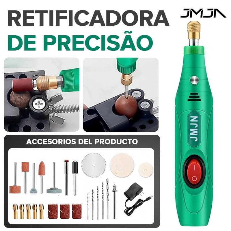 JMJN Mini Esmerilhadeira Elétrica De Perfuração Conjunto 18000rpm Velocidade Variável Polimento De Ferramentas Rotativas