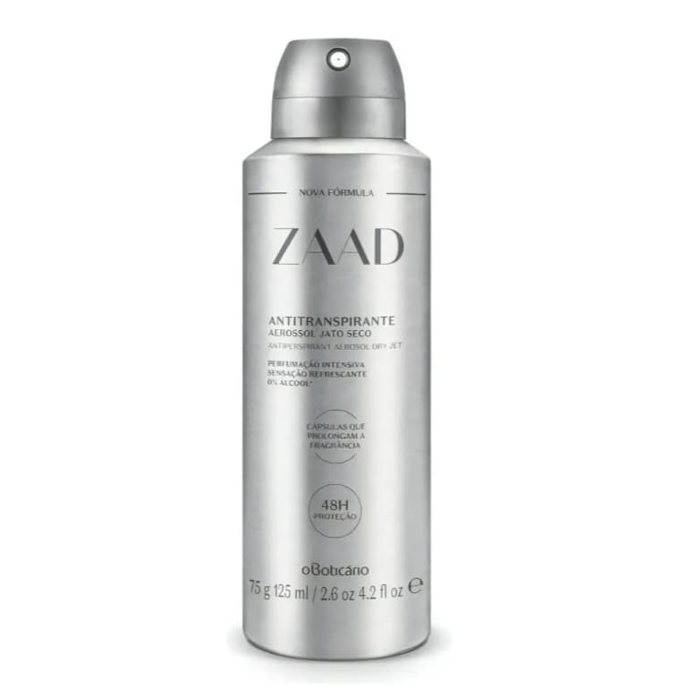 Desodorante Antitranspirante Aerossol Zaad 75g/125ml Amadeirada Fresca