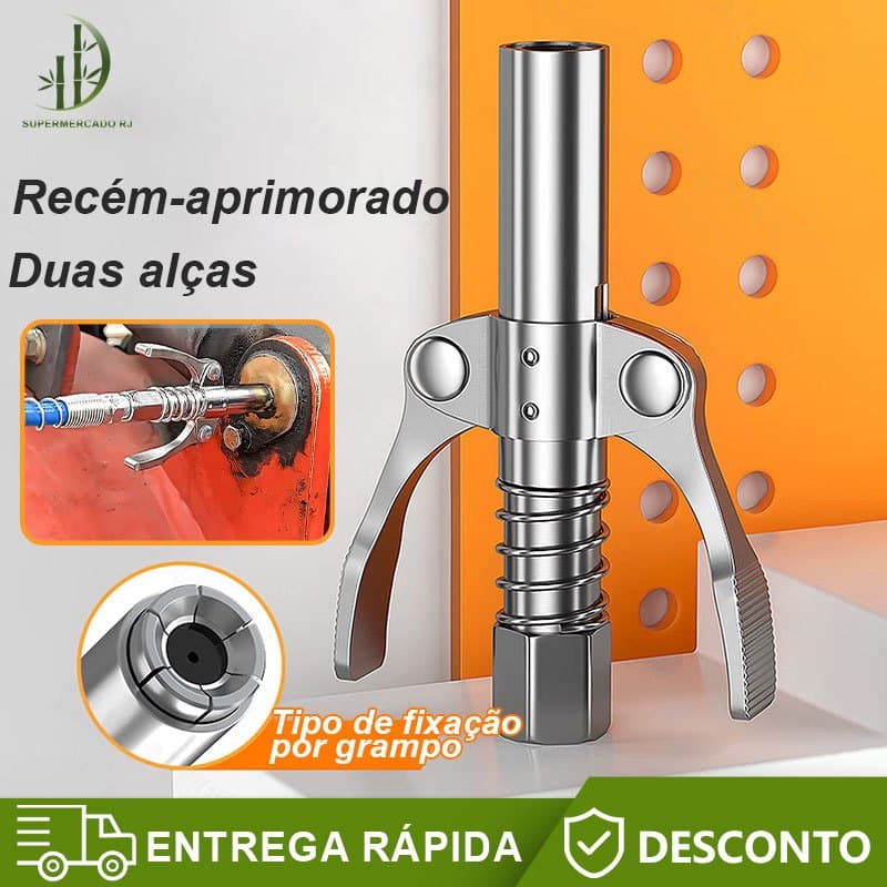 Máquina De Graxa Pneumática Elétrica Manual Com Bico Tipo Engrenagem/De Alta Pressão Alça Dupla