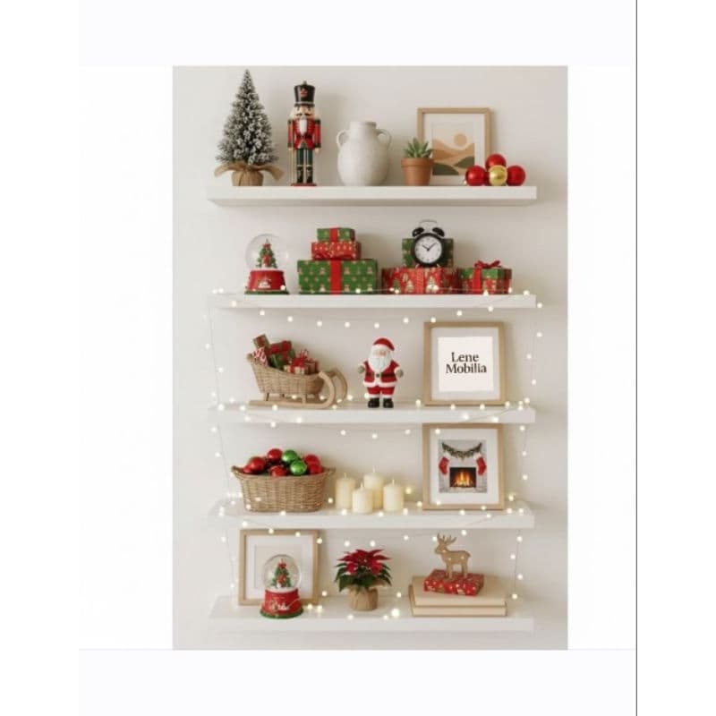 Kit 05 prateleiras mdf 15mm, quarto, sala, prateleira decorativa com kit de montagem.