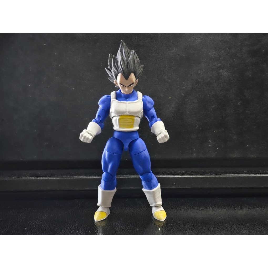 Boneco Vegeta Dragon Ball Premium Brinquedo Articulado Varias Poses - Impressão 3D