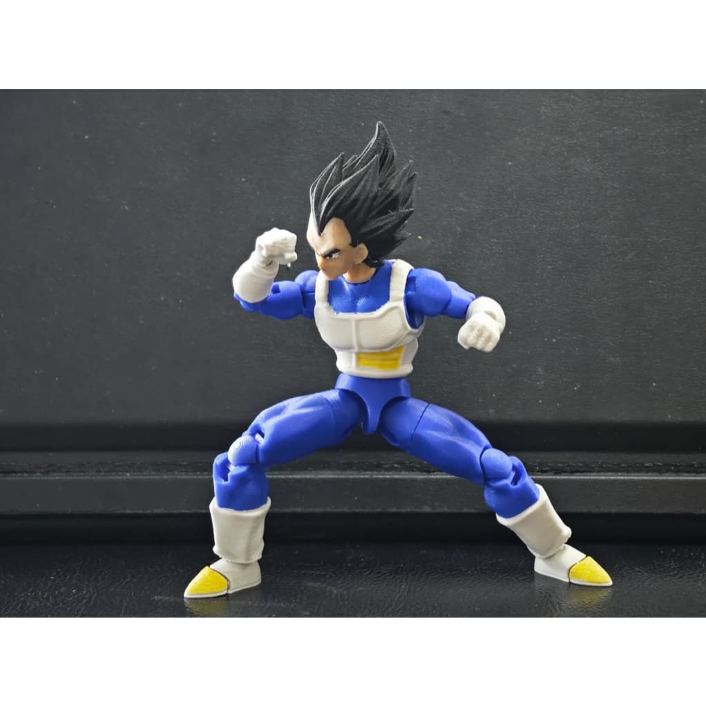 Muggora Boneco Vegeta Dragon Ball Premium Brinquedo Articulado Varias Poses - Bonecos de articulação