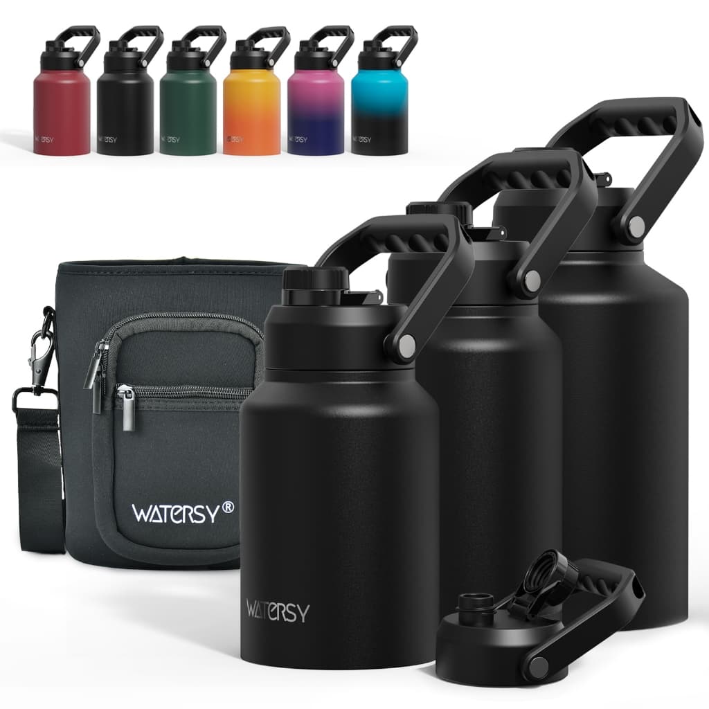 Garrafa Térmica De água 1890ML 2537ML 3795ML Aço Inoxidável  Bolsa de Armazenamento