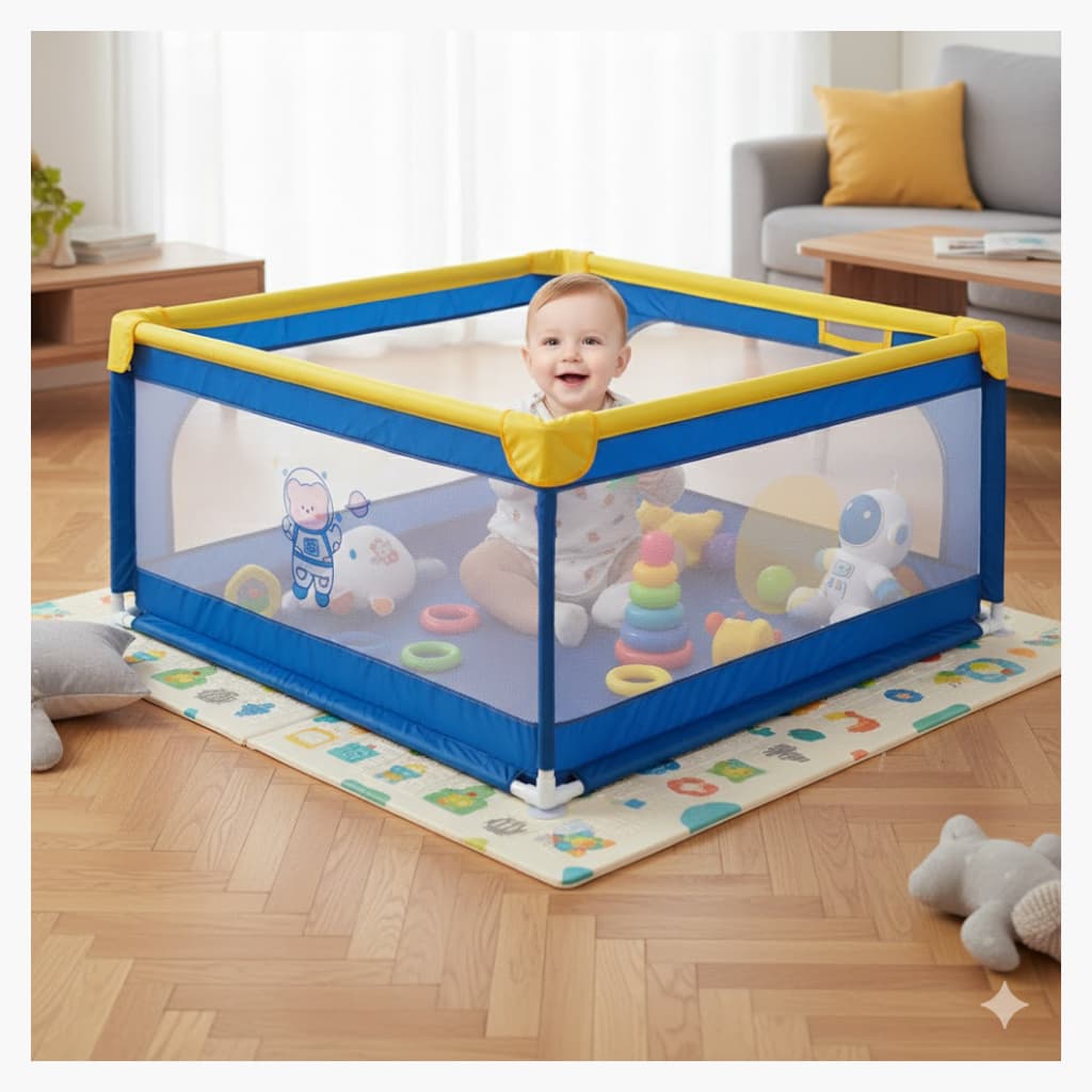 🔥Cercadinho Para Bebê cercado Infantil Chiqueirinho Criança Menino Menina Cercadinho com Grade 120 x 120cm