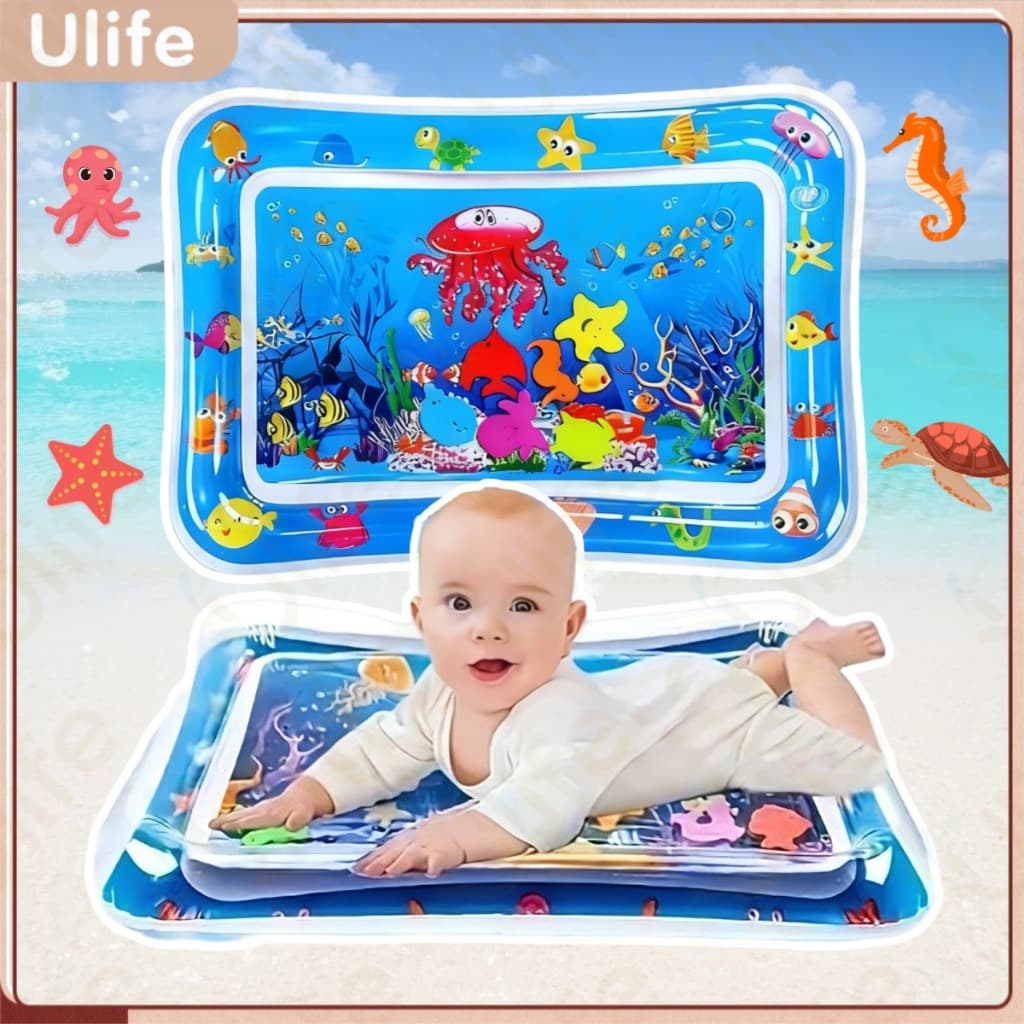 Tapete Infantil Bebê Inflável Água Atividades Sensorial Almofada Menino e Menina Atividades Sensorial Almofada-UF