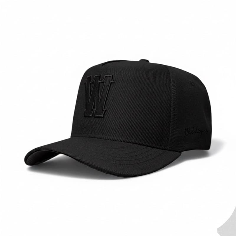 Boné masculino snapback aba curva original wildegar letra W